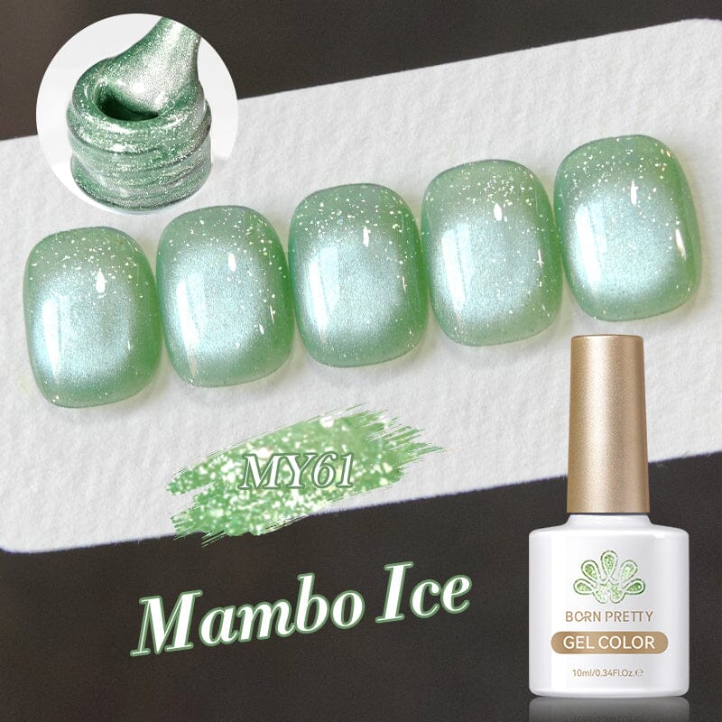 Mambo Ice Glitter Cat Magnetic Gel Polish 10ml Gel Nail Polish BORN PRETTY MY61 