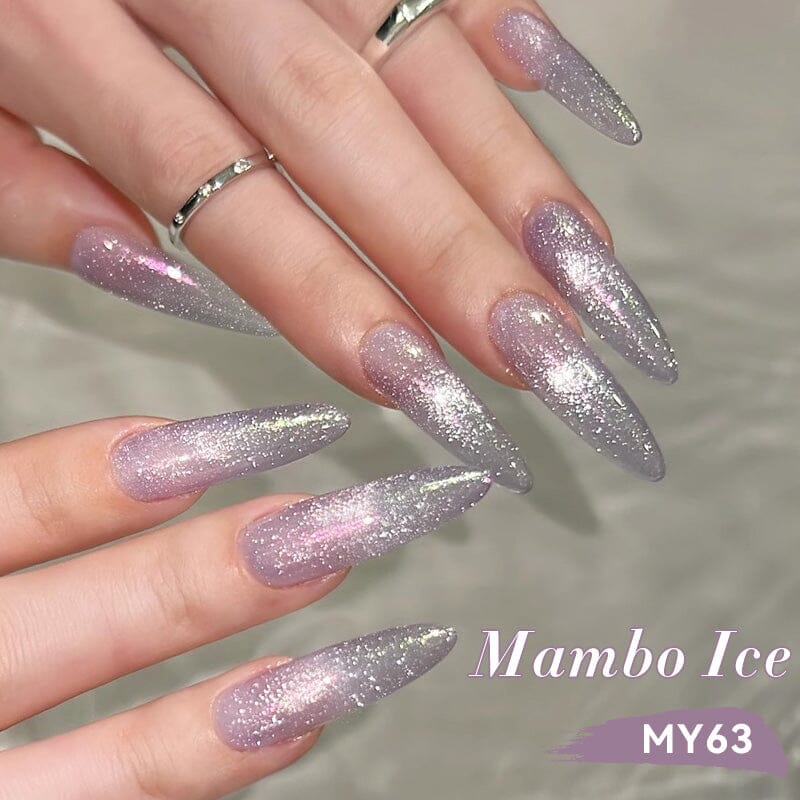 Glitter Cat Magnetic Gel Polish Mambo Ice 10ml Gel Nail Polish BORN PRETTY MY63 