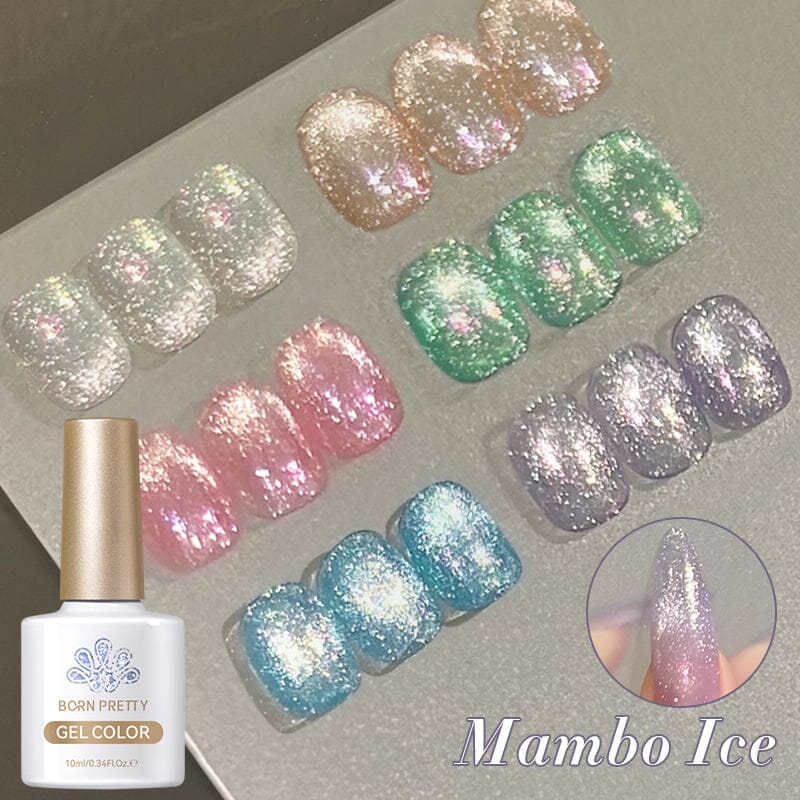 Glitter Cat Magnetic Gel Polish Mambo Ice 10ml Gel Nail Polish BORN PRETTY 