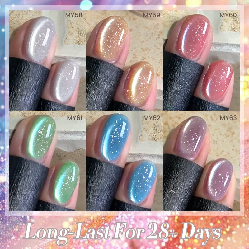 Mambo Ice Glitter Cat Magnetic Gel Polish 10ml Gel Nail Polish BORN PRETTY 