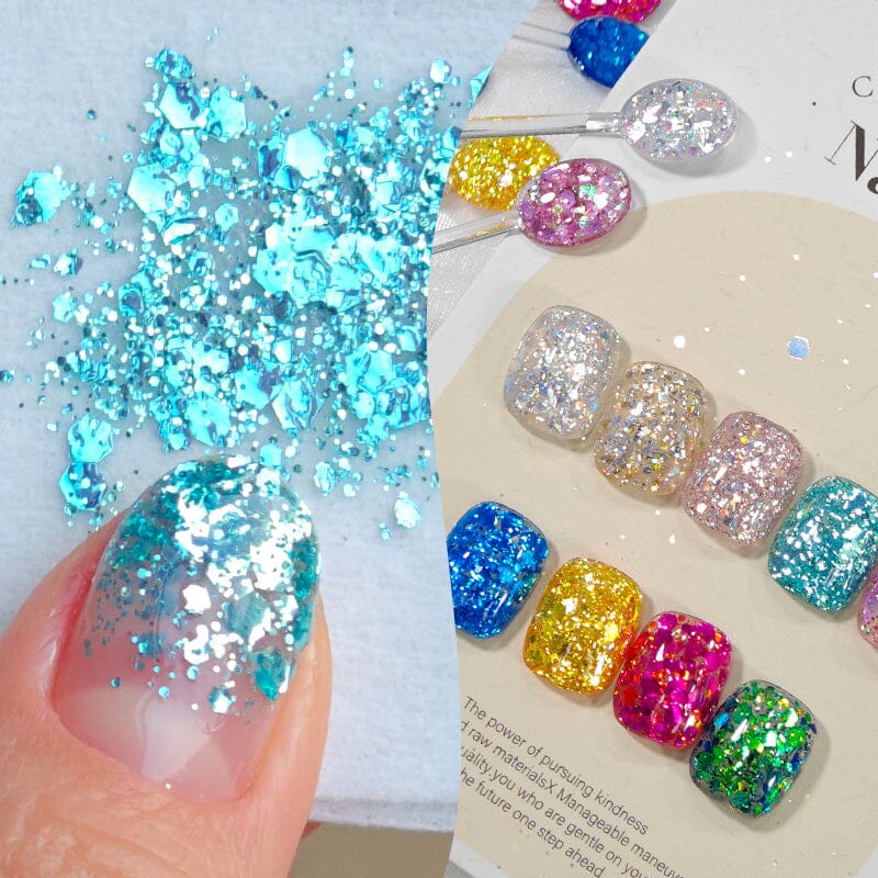 Glitter Sequins Gel Polish SG05-SG16 10ml Gel Nail Polish BORN PRETTY 