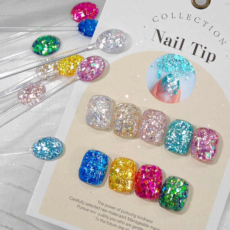 Glitter Sequins Gel Polish SG05-SG16 10ml Gel Nail Polish BORN PRETTY 