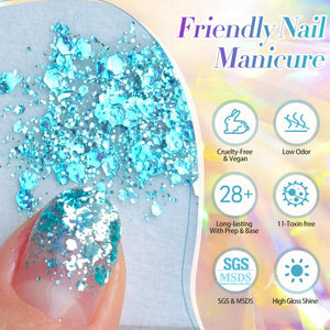 Glitter Sequins Gel Polish SG05-SG16 10ml Gel Nail Polish BORN PRETTY 