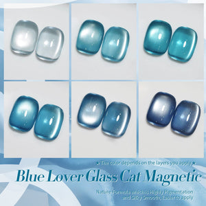 6 Colors Blue Lover Cat Magnetic Gel Polish Set 7ml Gel Nail Polish BORN PRETTY 
