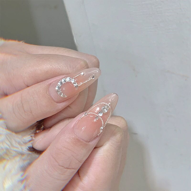 6 Grids Round Stainless Steel Beads Nail Decoration Nail Decoration No Brand 