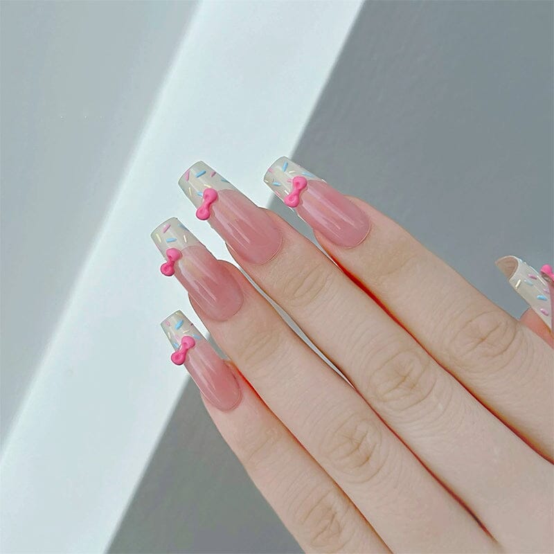 50pcs Resin Ice Transparent Bowknot 3D Nail Decorations Nail Decoration No Brand 