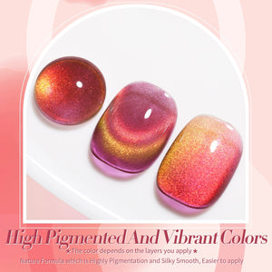 Red Yellow Cat Magnetic Gel Polish MY138 Firefly 15ml Gel Nail Polish BORN PRETTY 