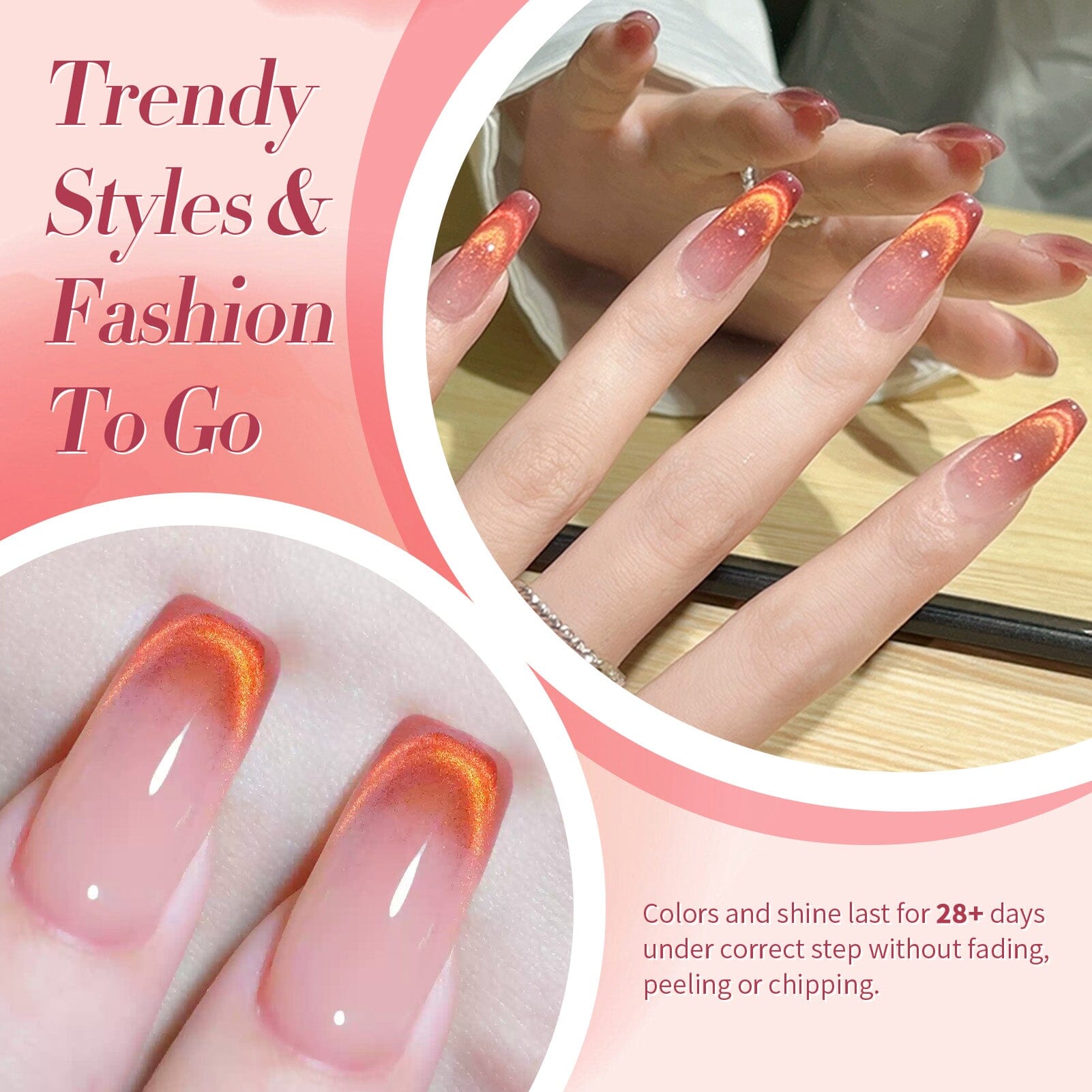 Red Yellow Cat Magnetic Gel Polish MY138 Firefly 15ml Gel Nail Polish BORN PRETTY 