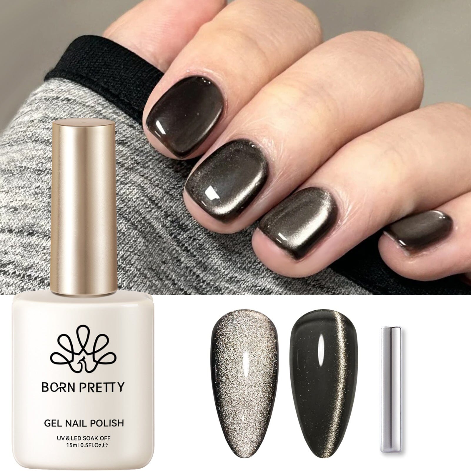 Cat Magnetic Gel Polish 15ml Gel Nail Polish BORN PRETTY MY248 