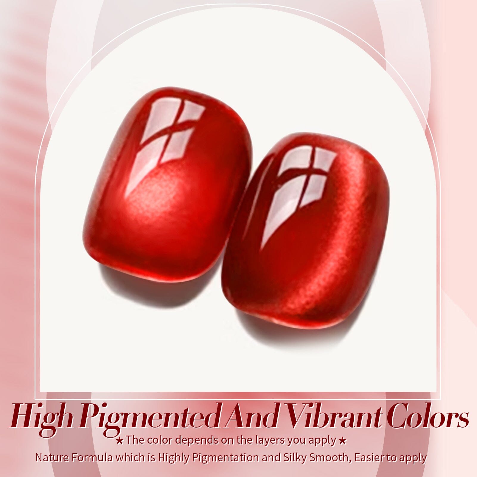Red Glass Cat Magnetic Gel Polish MY249 Artisan 15ml Gel Nail Polish BORN PRETTY 