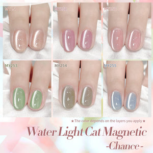 6 Colors Water Light Cat Magnetic Gel Polish Set M38 Chance 7ml Gel Nail Polish BORN PRETTY 