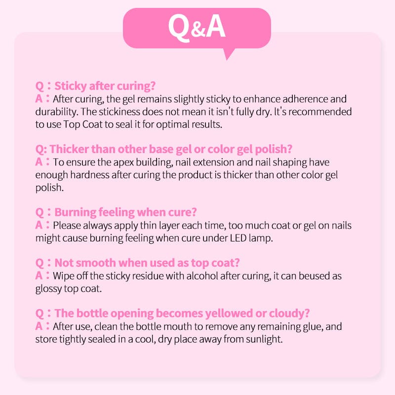 6 in 1 Nail Glue Gel Polish 15ml Base & Top Coat BORN PRETTY 