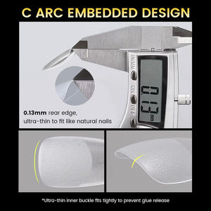 300pcs 15 Sizes Almond False Nail Tips Full Cover Half Matte Nails Nail Tips BORN PRETTY 