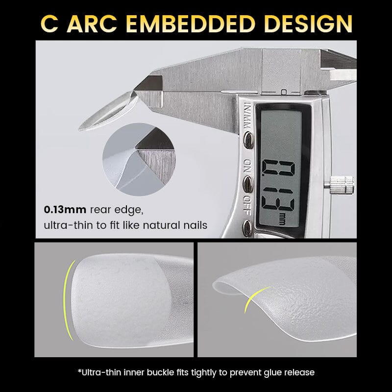 300pcs 15 Sizes Almond False Nail Tips Full Cover Half Matte Nails Nail Tips BORN PRETTY 