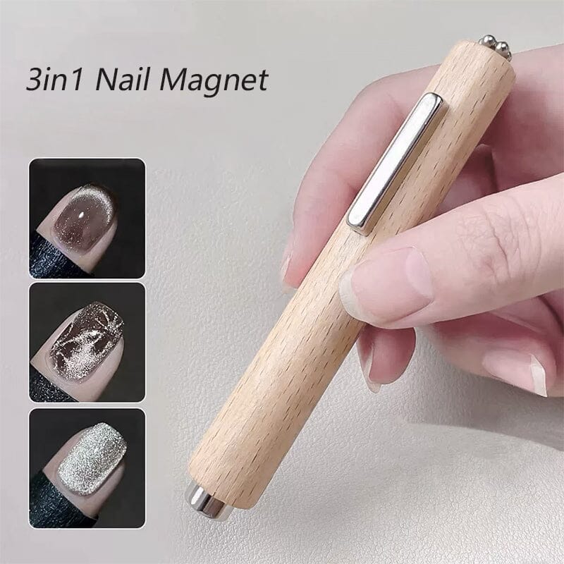 Wooden Handle 3 in 1 Cylindrical Magnetic Stick Tools & Accessories No Brand 