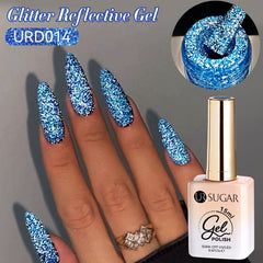 Glitter Reflective Gel URD014 15ml Gel Nail Polish UR SUGAR 