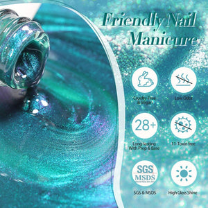 Cat Magnetic Gel Polish MY25 Dreamy Sea 10ml Gel Nail Polish BORN PRETTY 