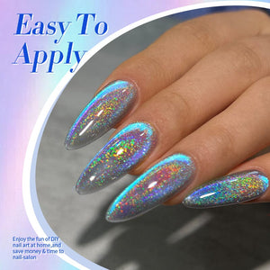 Blue Purple Holo Cat Magnetic Gel Polish MY122 Midnight 10ml Gel Nail Polish BORN PRETTY 