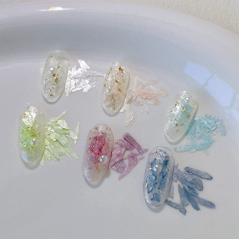 Irregular Natural Shell Pieces 3D Nail Decorations Nail Decoration No Brand 