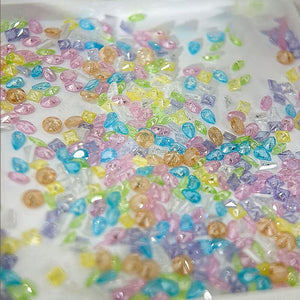 50pcs Mixed Color Broken Glass Irregular Rhinestone Nail Decorations Nail Decoration No Brand 