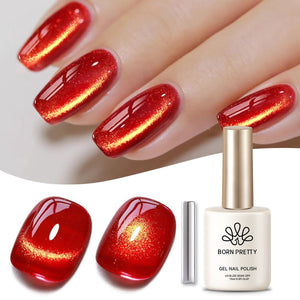Red Pearl Cat Magnetic Gel Polish 15ml Gel Nail Polish BORN PRETTY 