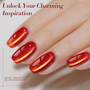 Red Pearl Cat Magnetic Gel Polish 15ml Gel Nail Polish BORN PRETTY 