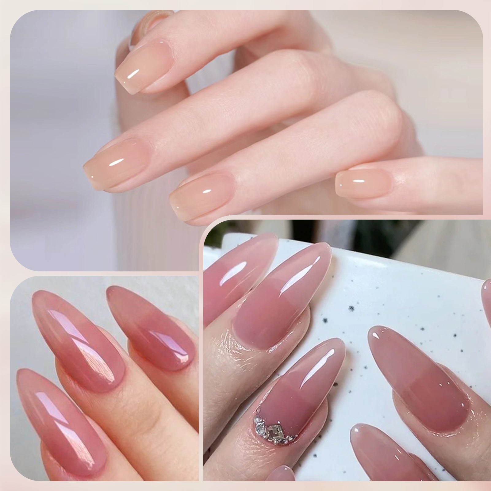 4 Colors Jelly Gel Set #1 Soft Veil 15ml