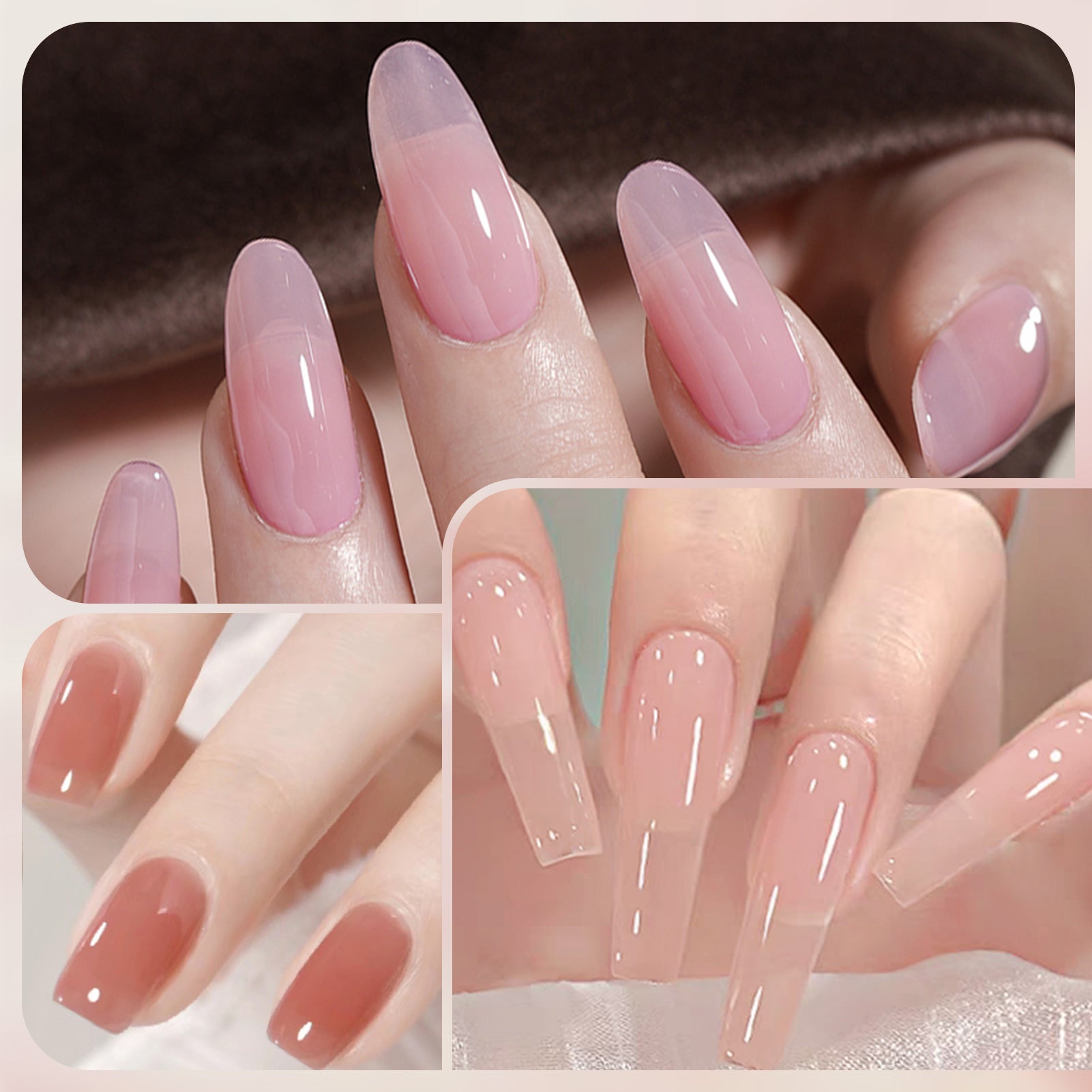 4 Colors Jelly Gel Set #3 Misty Garden 15ml