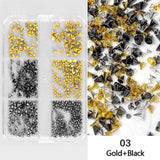 6 Grids Metal Star Rivet 3D Nail Decorations Nail Decoration No Brand 03 