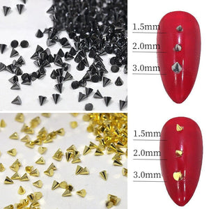 6 Grids Metal Star Rivet 3D Nail Decorations Nail Decoration No Brand 