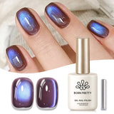 Blue Purple Colored Cat Magnetic Gel Polish MY268 Indigo Eggplant 15ml Gel Nail Polish BORN PRETTY 