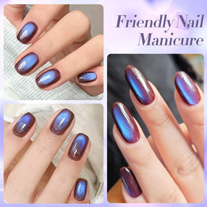 Blue Purple Colored Cat Magnetic Gel Polish MY268 Indigo Eggplant 15ml Gel Nail Polish BORN PRETTY 
