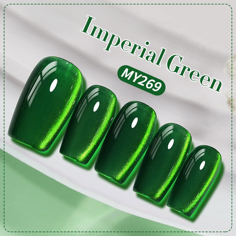 Green Colored Cat Magnetic Gel Polish MY269 Imperial Green 10ml Gel Nail Polish BORN PRETTY 