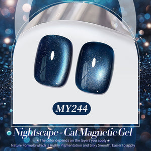 Blue Pearl Cat Magnetic Gel Polish 15ml Gel Nail Polish BORN PRETTY 