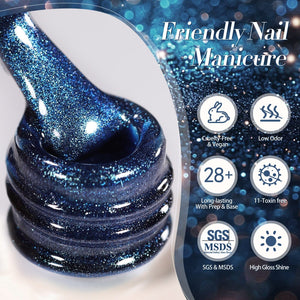 Blue Pearl Cat Magnetic Gel Polish 15ml Gel Nail Polish BORN PRETTY 