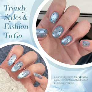 Blue Colored Cat Magnetic Gel Polish MY246 Crescent Bay 10ml Gel Nail Polish BORN PRETTY 