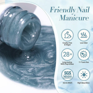 Blue Colored Cat Magnetic Gel Polish MY246 Crescent Bay 10ml Gel Nail Polish BORN PRETTY 