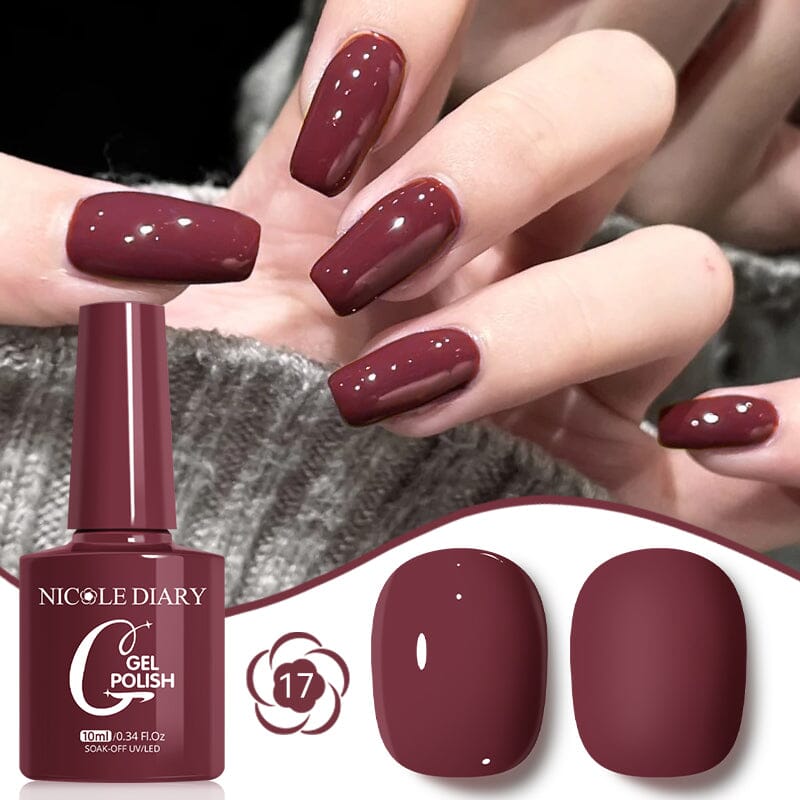 Color Gel Polish 10ml Gel Nail Polish NICOLE DIARY 17 
