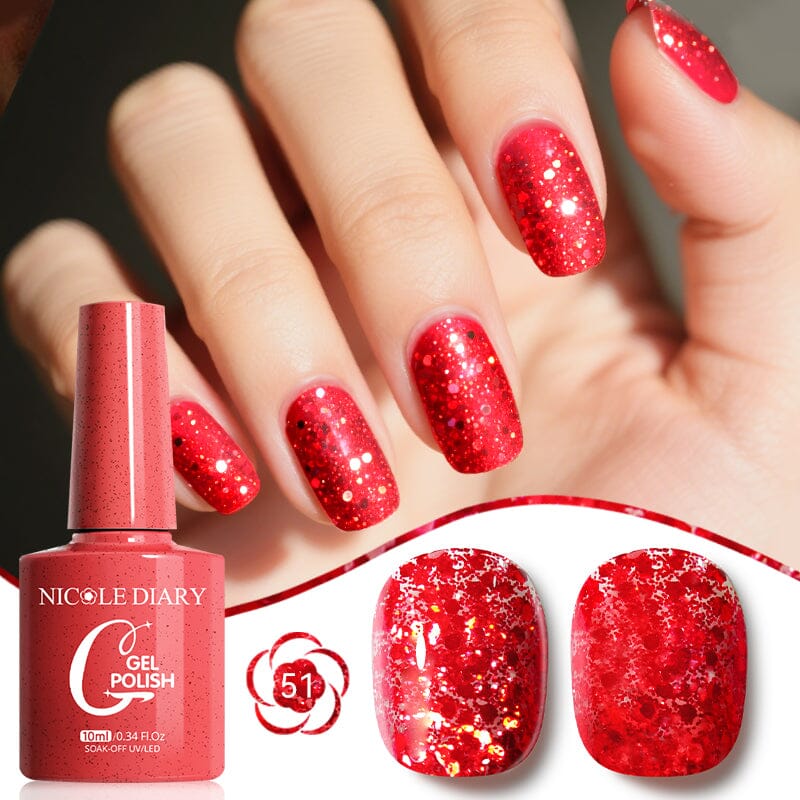 Color Gel Polish 10ml Gel Nail Polish NICOLE DIARY 51 