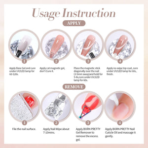 Moonlight Cat Magnetic Gel Polish MY272 Delight 15ml Gel Nail Polish BORN PRETTY 