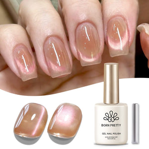 Brown Glass Cat Magnetic Gel Polish MY276 Light Vei 15ml Gel Nail Polish BORN PRETTY 