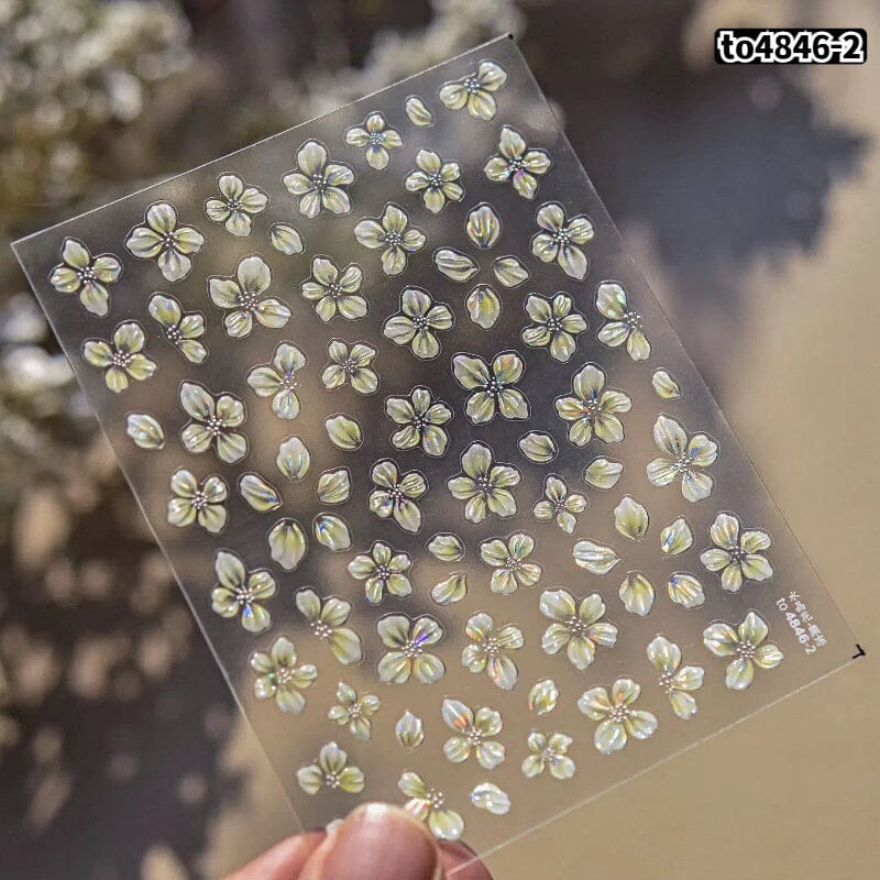 Spring Flowers Blooming Sakura Nail Sticker Nail Sticker No Brand 03 