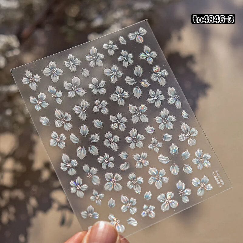 Spring Flowers Blooming Sakura Nail Sticker Nail Sticker No Brand 04 