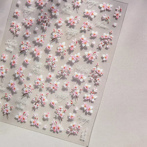 Spring Flowers Blooming Sakura Nail Sticker Nail Sticker No Brand 