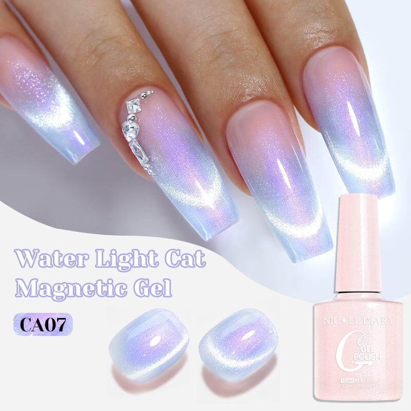 Water Light Cat Magnetic Gel Polish CA08 10ml Clearance NICOLE DIARY 