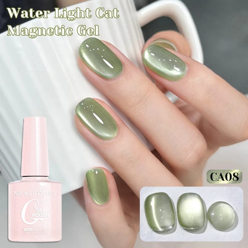 Water Light Cat Magnetic Gel Polish 10ml Gel Nail Polish NICOLE DIARY CA08 