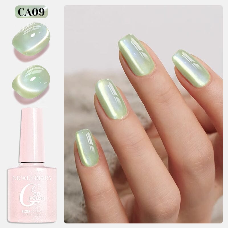 Water Light Cat Magnetic Gel Polish CA09 10ml Clearance NICOLE DIARY 