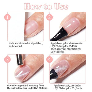 Water Light Cat Magnetic Gel Polish 10ml Gel Nail Polish NICOLE DIARY 