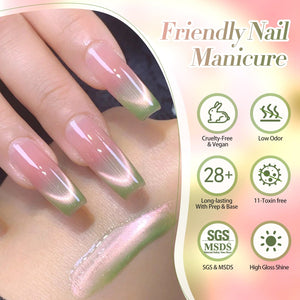 Green Colored Cat Magnetic Gel Polish MY278 Guava 15ml Gel Nail Polish BORN PRETTY 