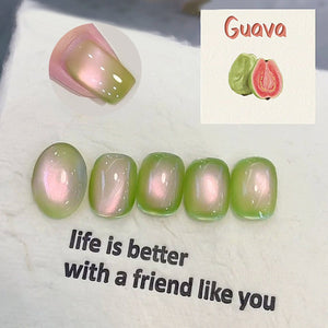 Green Colored Cat Magnetic Gel Polish MY278 Guava 15ml Gel Nail Polish BORN PRETTY 